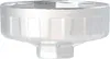 A close-up, isolated shot of a silver oil filter cap. Produktbild-Vorschau