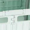 LUARO Nákupní vozík se 4 kolečky a víkem, zelený Náhľad obrázku produktu 11