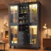 Cave à vin avec éclairage LED commandé par application, Voir les images du produit 2