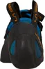 Kletterschuh Tarantula von La Sportiva; schwarz mit blauen Akzenten und Klettverschluss; für Klettern geeignet. Produktbild-Vorschau