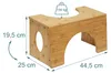 Relaxdays Toilettenhocker, Stuhlgang Unterstützung, WC Produktbild-Vorschau 4