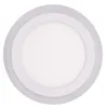 A round, white LED panel light with a thin gray outer ring, shown from a top-down perspective against a white background. Anteprima dell’immagine prodotto