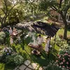XINZI BBQ Unterstand Grillpavillon mit Seitenvordach & Produktbild-Vorschau 11