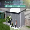 GIHAUVIA Abri de jardin métallique 110×228×192 cm Métal Voir les images du produit 5