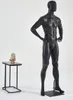 Manichino M23-8 nero uomo in piedi nero laccato opaco naso Anteprima dell’immagine prodotto 1