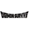 The image shows the title of the game 'Digimon Survive' in a stylized font with a distressed texture. Produktbild-Vorschau