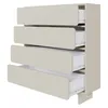 Selsey WUWU - Kommode mit 4 Schubladen, Greige 101 cm Produktbild-Vorschau 4