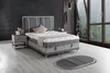TORINO Polsterbett  90x200  - Farbe: Grau - Set:  Produktbild-Vorschau 2