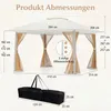 Gazebo COSTWAY 4x4 m, gazebo pieghevole pop-up con 4 Anteprima dell’immagine prodotto 3