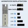Externes M.2 NVMe SSD Gehäuse mit USB 3.1 Adapter 10 Gbps, Produktbild-Vorschau 6