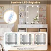 MODFU Coiffeuse / table de maquillage avec éclairage LED et Voir les images du produit 3