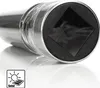Close-up of the top of a solar garden light, showing the solar panel and a textured glass section. Produktbild-Vorschau