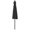 vidaXL Ombrellone da balcone in alluminio nero Anteprima dell’immagine prodotto 5