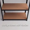 IvoQ Stellingkast Zwart - Metalen Opbergrek - Productafbeelding-voorbeeld 5