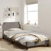 The Living Store Bettgestell mit Kopfteil Taupe 80x200 cm Produktbild-Vorschau 4