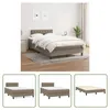 The Living Store Boxspringbett mit Matratze Taupe 120x200 Produktbild-Vorschau 1