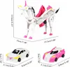 Transformujúce Magnetické Auto Jednorožec 2v1 - Ružová Náhľad obrázku produktu 5