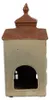 Clayre & Eef theelichthouder Haus, 12x9x25 cm, groen-bruin, Productafbeelding-voorbeeld 3