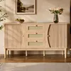 Mueble aparador STILVORA, estilo ratán, con puertas Vista previa de la imagen del producto 2