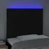 The Living Store LED Kopfteil Schwarz 100x5x118/128 cm Produktbild-Vorschau 4