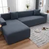 (tmavě šedý) potah na pohovku ve tvaru L, elastický potah Náhled obrázku produktu 6