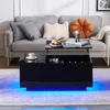 CLIPOP Couchtisch，100x50x40.5cm Hochglänzender Sofatisch Produktbild-Vorschau 9