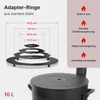 Ø36cm Uchag 2mm Stahl Abzugsrohr Adapter-Ringe 10L Kazan Produktbild-Vorschau 5
