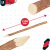 KOTARBAU® Plotový sloupek pro plot z lískových latí pro Náhled obrázku produktu 6