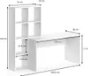 Vicco Schreibtisch Mara, 166.8 x 59 cm, Weiß Produktbild-Vorschau 3