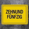 60. Geburtstag Metallschild mit Spruch: Zehnundfünfzig Produktbild-Vorschau 2