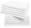 10er Set Spucktücher, 100% Baumwolle, 70x70 cm, weiß Produktbild-Vorschau 1