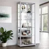 K-Möbel Vetrina in alluminio / argento (176x67x33 cm) con 4 Anteprima dell’immagine prodotto 1