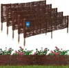KOTARBAU® Lot de 5 Clôture Bois Bordure Jardin Extérieur Voir les images du produit 1