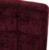A close-up view of the textured burgundy fabric of a bar stool. Podgląd zdjęcia produktu