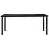 vidaXL Jedálenský stôl Black 180 x 90 x 75 cm Tvrdené sklo Náhľad obrázku produktu 1