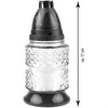 2 Grableuchten aus strukturiertem Glas (17cm) inklusiv14 Produktbild-Vorschau 3