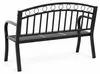 Aga Metall-Gartenbank mit ausklappbarem Tisch 127x53x84 cm Produktbild-Vorschau 4