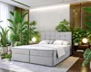 AX LIVING Stauraum Boxspringbett Grau 140x200 cm Geceteni Produktbild-Vorschau 1