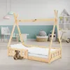 ML-Design dětská postel tipi 70x140 cm s ochranou proti Náhled obrázku produktu 1