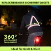 A person riding a bicycle at night, wearing a reflective safety vest. Náhľad obrázku produktu