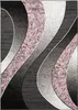 Tapiso Teppich DREAM Modern Wohnzimmer Grau Schwarz Rosa  Produktbild-Vorschau 2