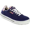 A single blue sneaker with white laces and a plaid lining is shown against a white background. Produktbild-Vorschau