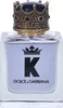 A clear, front-facing studio shot of a Dolce & Gabbana K Eau de Toilette bottle. Produktbild-Vorschau