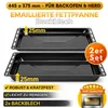 ICQN Backblech 445 x 375 x 25 mm Set, 2x Emailliert Produktbild-Vorschau 1