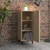 vidaXL Kredens dąb sonoma 34,5x34x90 cm Materiał Podgląd zdjęcia produktu 3