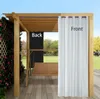 Topchances 2 Panel Outdoor Vorhang mit Ösen, Garten Patio Produktbild-Vorschau 1