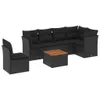 The Living Store 7-tlg. Garten-Sofagarnitur mit Kissen Produktbild-Vorschau 3