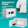 DEUBA® Sejf 31x20x20cm Podwójne stalowe rygle Stalowe drzwi Podgląd zdjęcia produktu 5