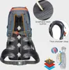 65L Wasserfester Wanderrucksack mit Regenschutz Outdoor Produktbild-Vorschau 10