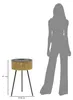 Table d'appoint tressée en fer, diamètre 40 cm, hauteur 65 Voir les images du produit 6